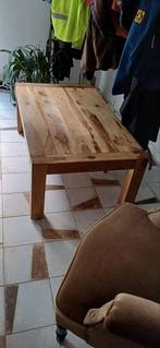 Mangohouten salontafel goede staat, Huis en Inrichting, Tafels | Salontafels, Ophalen, Gebruikt, 100 tot 150 cm, 50 tot 100 cm