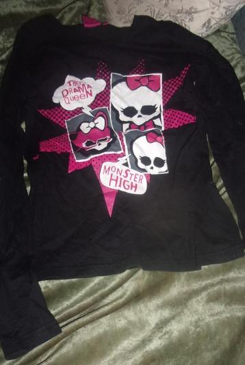 Tee shirt fille monster high 12 ans disponible aux enchères