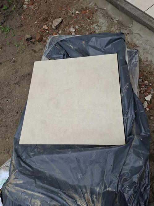 35m²  beige keramische terrastegels, nog nieuw op de pallet!, Doe-het-zelf en Bouw, Tegels, Nieuw, Vloertegels, Keramiek, 60 cm of meer