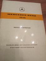 Mercedes 190Db notice d'entretien, Enlèvement ou Envoi