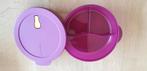 Tupperware crystalwave magnetron verdeel bord, Enlèvement ou Envoi, Comme neuf, Violet, Autres types