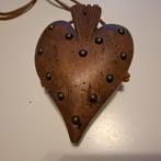 Oude Volkskunst Houten recipient Hartvormig, Antiek en Kunst, Verzenden