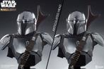 Din Djarin Life Size Bust Star Wars The Mandalorian Sideshow, Ophalen, Zo goed als nieuw, Beeldje of Buste