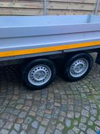 Plateau dubbelas aanhangwagen ongeremd 750kg, Enlèvement, Comme neuf