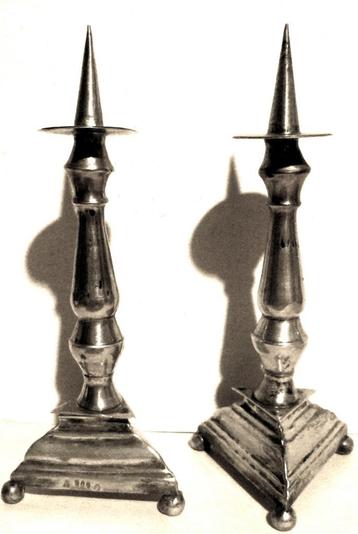 Kaarshouder 900 zilver (een paar). beschikbaar voor biedingen