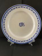 Porcelazine de Tournai 19e bord met monogram, Antiek en Kunst, Ophalen of Verzenden