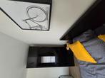 Slaapkamer,zwart ,bed 160x200 met 4 schuiven onder bed, Ophalen, Zo goed als nieuw
