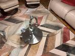 Olivia draaibare glazen woonkamertafel, in uitstekende staat, Huis en Inrichting, Tafels | Salontafels, Ophalen, 50 tot 75 cm