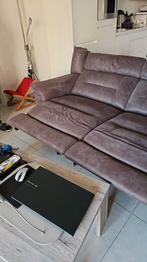 salon 3 zit elektr. + 2 clubs handm. grijs, Huis en Inrichting, Ophalen, Zo goed als nieuw, Stof