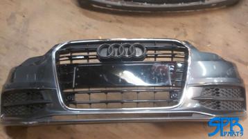 Voorbumper AUDI A6 4G C7 S-LINE LZ7S DAYTONA GREY GRILLE PDC beschikbaar voor biedingen