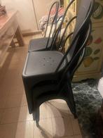 5 metalen  stoelen  niewpriijs  65 eu stuk, Huis en Inrichting, Stoelen, Ophalen, Zwart, Zo goed als nieuw, Metaal