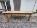 Vol houten tafel massief rustiek, Ophalen of Verzenden