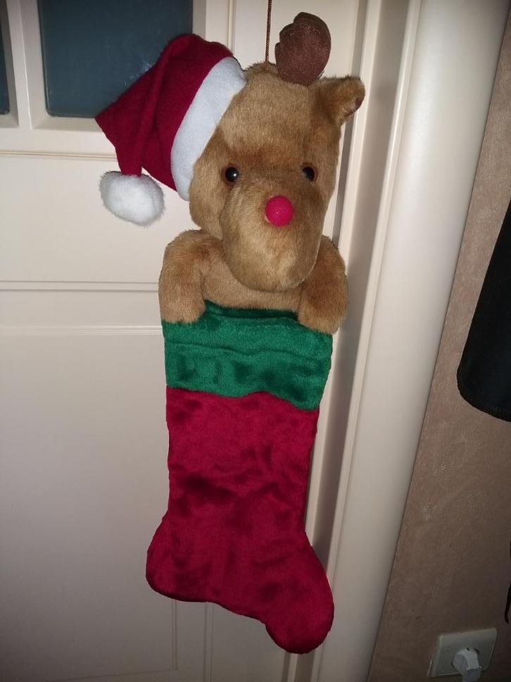 Kerst - sok met elandkop, Diversen, Kerst, Nieuw, Ophalen of Verzenden