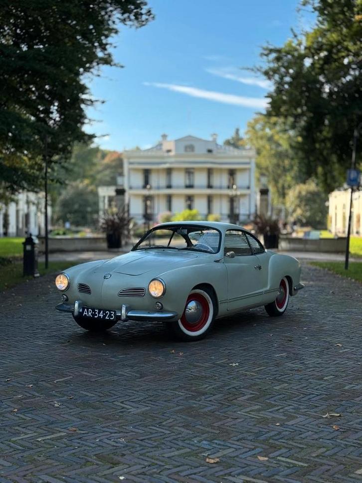 Mooie VW Karmann Ghia 1963 met 1600cc motor, Auto's, Volkswagen, Particulier, Radio, Benzine, Coupé, 2 deurs, Handgeschakeld, Zilver of Grijs