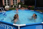 Intex zwembad 305 cm met trap, pomp, zeilen, filters, chloor, 300 cm of meer, 200 tot 400 cm, Rond, Opzetzwembad