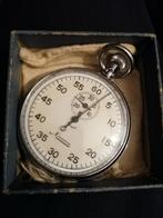 Mooi Minerva patent chrono pocket watch ww2, Overige merken, Zakhorloge, Staal, 1930 tot 1960