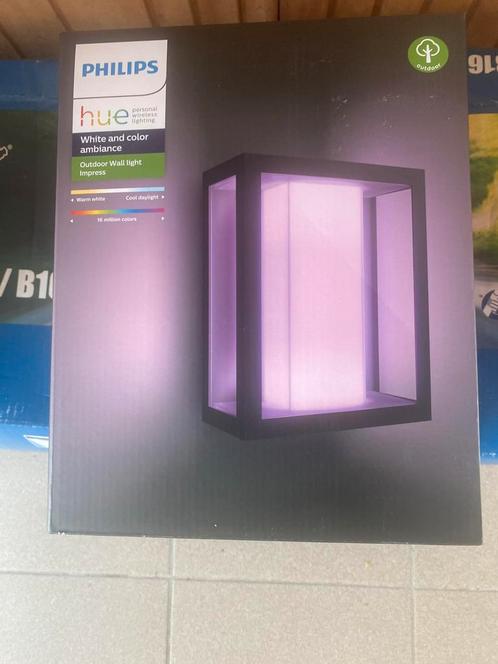 Philips hue outdoor wall light impress nieuw, Jardin & Terrasse, Éclairage extérieur, Neuf, Appliques murales, Aluminium, Enlèvement ou Envoi