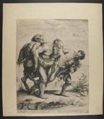 Gravure Exceptionnelle de Rubens : Silenus ivre, Enlèvement ou Envoi