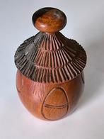 Handcarved Ghanees juwelendoosje, Ophalen of Verzenden