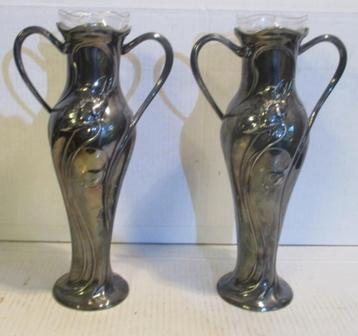 vases à fleurs art nouveau WMF avec verre, Envoi