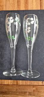 2 VINTAGE PERRIER JOUET-CHAMPAGNEGLAZEN IN NIEUWSTAAT, Ophalen of Verzenden