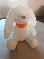 Pluche knuffel wit konijn Nicotoy, Kinderen en Baby's, Ophalen of Verzenden, Konijn