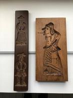 Twee oude houten speculaasplanken, Ophalen of Verzenden