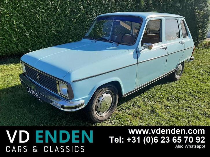 Renault 6 TL (R6) - 1974, Auto's, Oldtimers, Bedrijf, Te koop, Renault, Benzine, Stadsauto, 5 deurs, Handgeschakeld, Blauw, Bruin