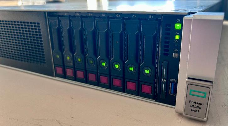 HPE ProLiant DL380 Gen9 - 2xE5-2697Av4 - 32GB RAM - 10TB HDD, Computers en Software, Servers, Gebruikt, 3 tot 4 Ghz, 32 GB, Hot swappable onderdelen