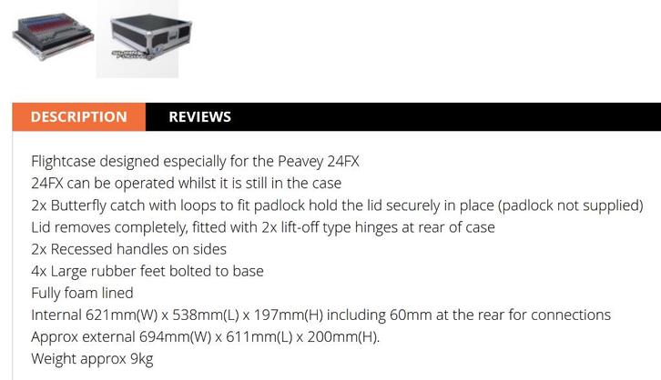 Flightcase voor 24-kanaals mengtafel/mixer, Musique & Instruments, Boîtiers & Valises, Neuf, Autres instruments, Flight case, Enlèvement