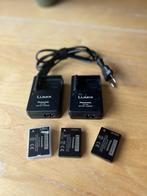 Panasonic Lumix - DE-A66-laders en DMW-BCG10E-batterijen, Audio, Tv en Foto, Opladers, Ophalen of Verzenden, Gebruikt