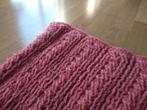 Oud donker roze gehaakte sjaal, Handgemaakt, Envoi, Neuf, Écharpe