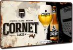 CORNET OAKED 80cmx45cm retro ontwerp op dubbel metaal, Verzenden, Zo goed als nieuw, Reclamebord, Plaat of Schild, Overige merken