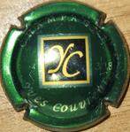 Champagnecapsule Yves COUVREUR groen & goud nr 17, Ophalen of Verzenden, Frankrijk, Champagne