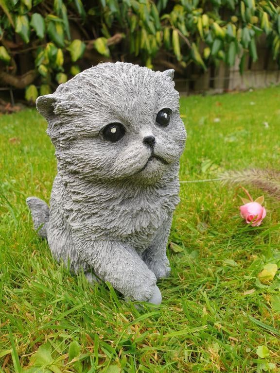 tuinbeeld poes met bal , beton, Enlèvement ou Envoi, Neuf