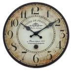 Ronde wandklok van hout Franse stijl 1801 (25cm), Huis en Inrichting, Ophalen of Verzenden, Nieuw, Wandklok