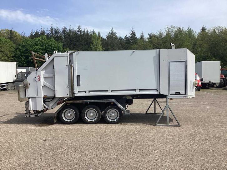 2007 Trias vuilniswagen BE Oplegger, Auto's, Vrachtwagens, Bedrijf, Aanhangers en Opleggers, Overige brandstoffen