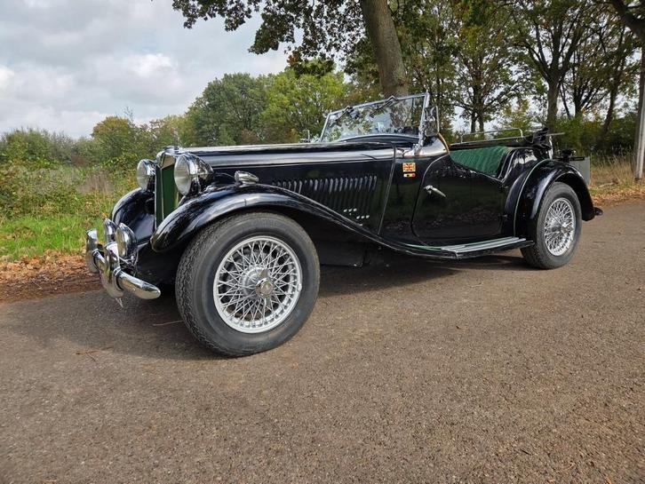 MG TD zwart 1953, Auto's, Oldtimers, Particulier, MG, Zwart, Zwart, Ophalen