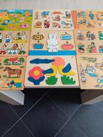 Pakket houten puzzels, Kinderen en Baby's, Speelgoed | Kinderpuzzels, Ophalen of Verzenden, Zo goed als nieuw