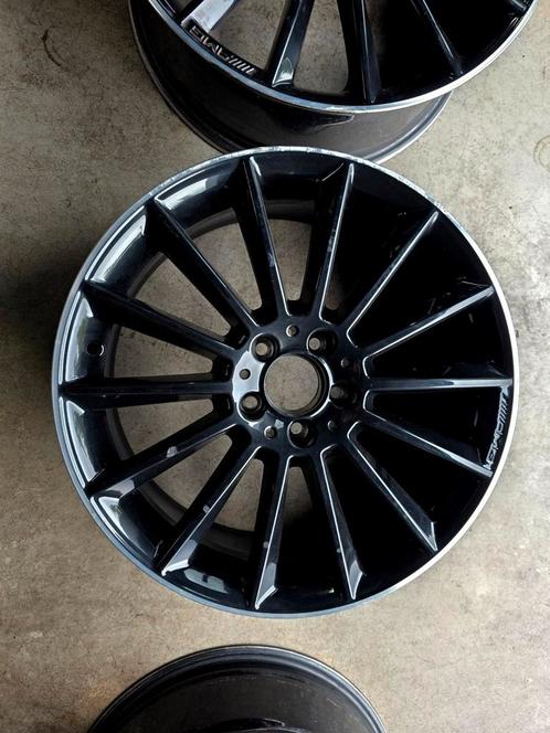 SET OEM MERCEDES AMG 19" VELGEN 5x112 7.5Jx19 ET49, Auto-onderdelen, Banden en Velgen, Velg(en), 19 inch, Personenwagen, Gebruikt