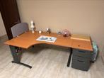 Bureau 180cm + meuble tiroirs de 46cm, Maison & Meubles, Enlèvement, Bureau