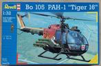 Maquette Bo 105 PAH-1 "Tiger 16" Revell 04473 | 1:32, Revell, Plus grand que 1:72, Enlèvement ou Envoi, Hélicoptère