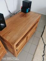 Meuble tv+ bibliothèque BOIS TECK, Huis en Inrichting, Kasten |Televisiemeubels, Ophalen, Gebruikt, Teakhout