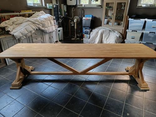 Mooie grote oude landelijke kloostertafel, Huis en Inrichting, Tafels | Eettafels, Gebruikt, Ophalen
