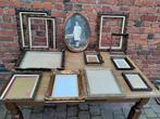 Antieke fotokader met houten gesculpteerde omlijsting = 5 EU, Antiek en Kunst, Antiek | Woonaccessoires, Ophalen of Verzenden