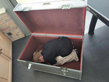 Grote alu afgewerkte flightcase - reiskoffer 90x50x50cm beschikbaar voor biedingen