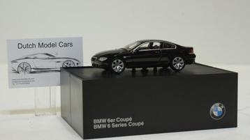 BMW 6-serie coupé 1:43 zwart Minichamps Origineel BMW  disponible aux enchères