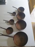 Set koperen pannetjes, Antiek en Kunst, Curiosa en Brocante, Ophalen