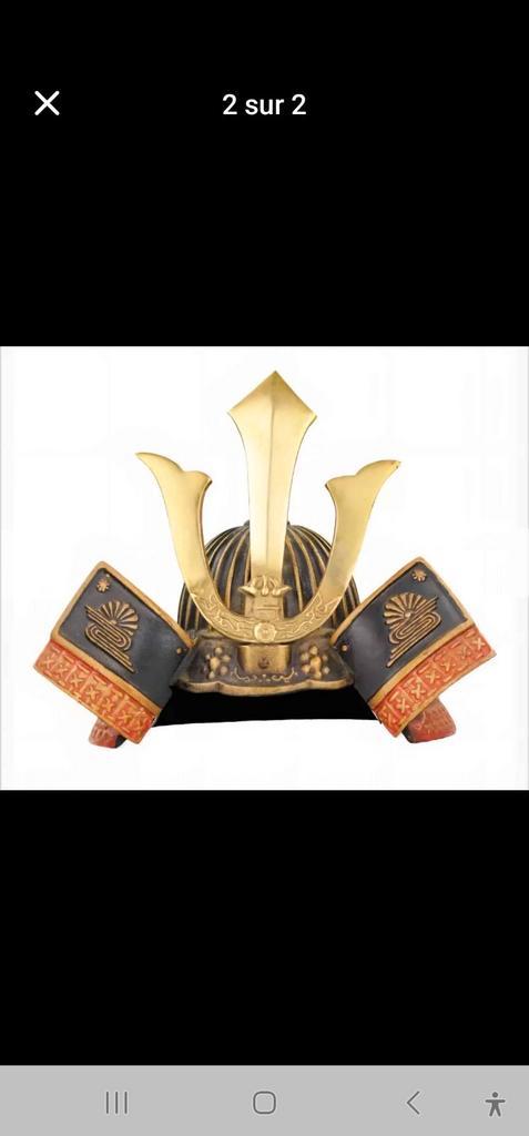 casque samouraï, Antiek en Kunst, Antiek | Brons en Koper, Brons, Ophalen of Verzenden