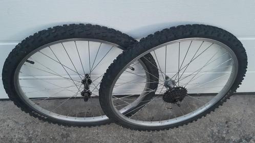 26" Fietswiel MTB stadsfiets achterwiel voorwiel vanaf 20 eu, Fietsen en Brommers, Fietsonderdelen, Gebruikt, Mountainbike, Wiel